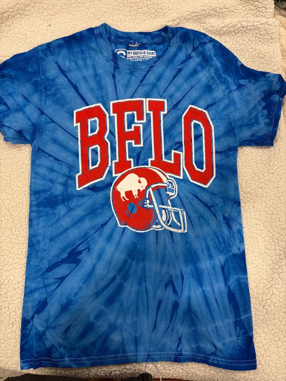 Kids BFLO Tie-Dye Graphic Tee - Blue